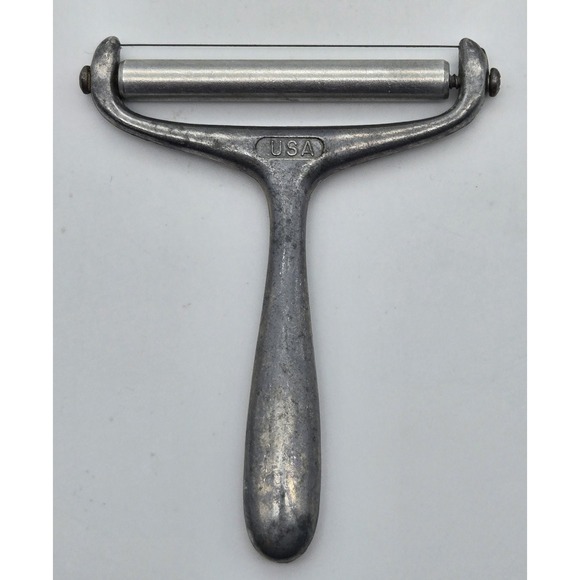 Vintage USA Metal Cheese Slicer Wire Cutter Cast Handle Kitchen Utensil 4.5 in - Picture 7 of 7